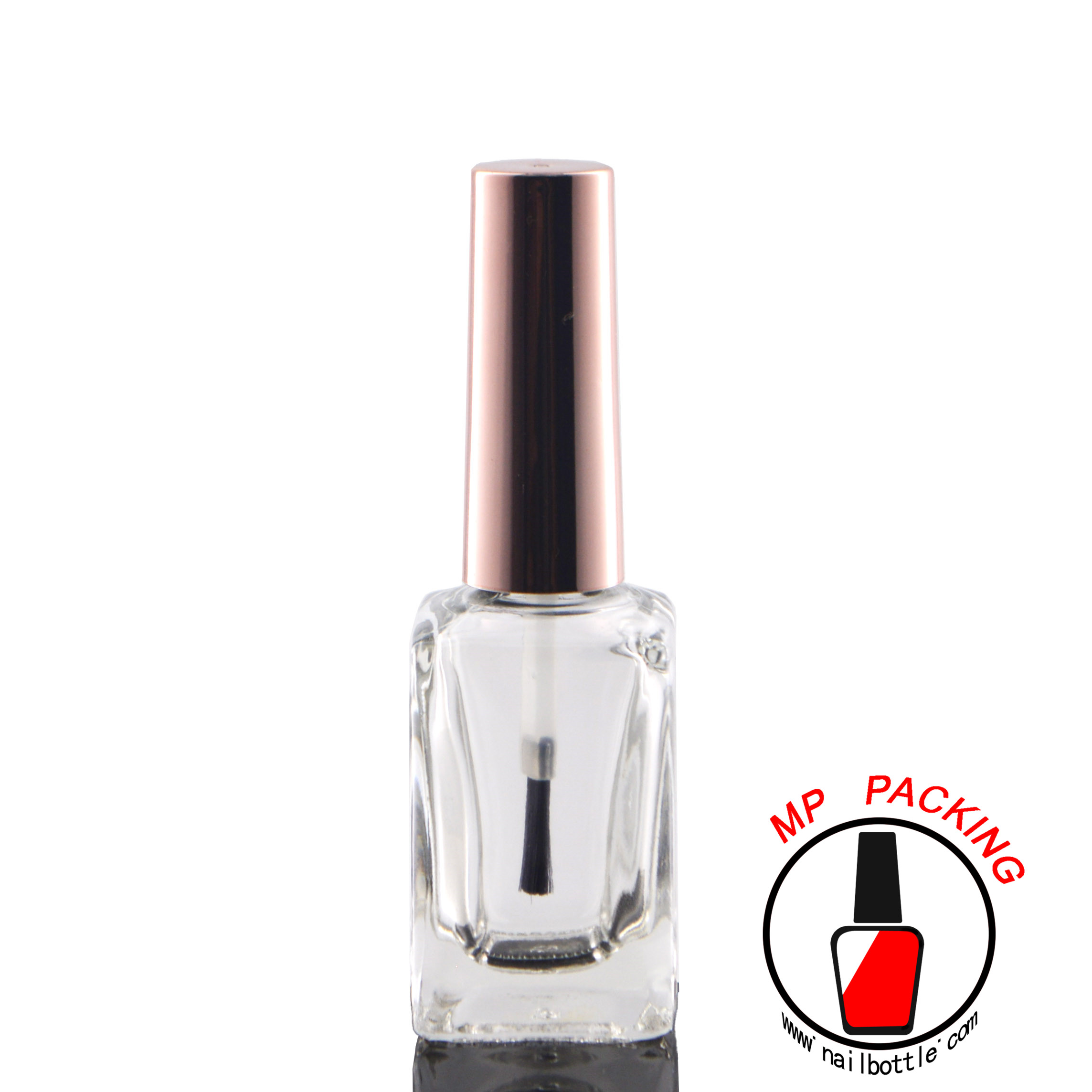 clear glass square shape bottle 00317