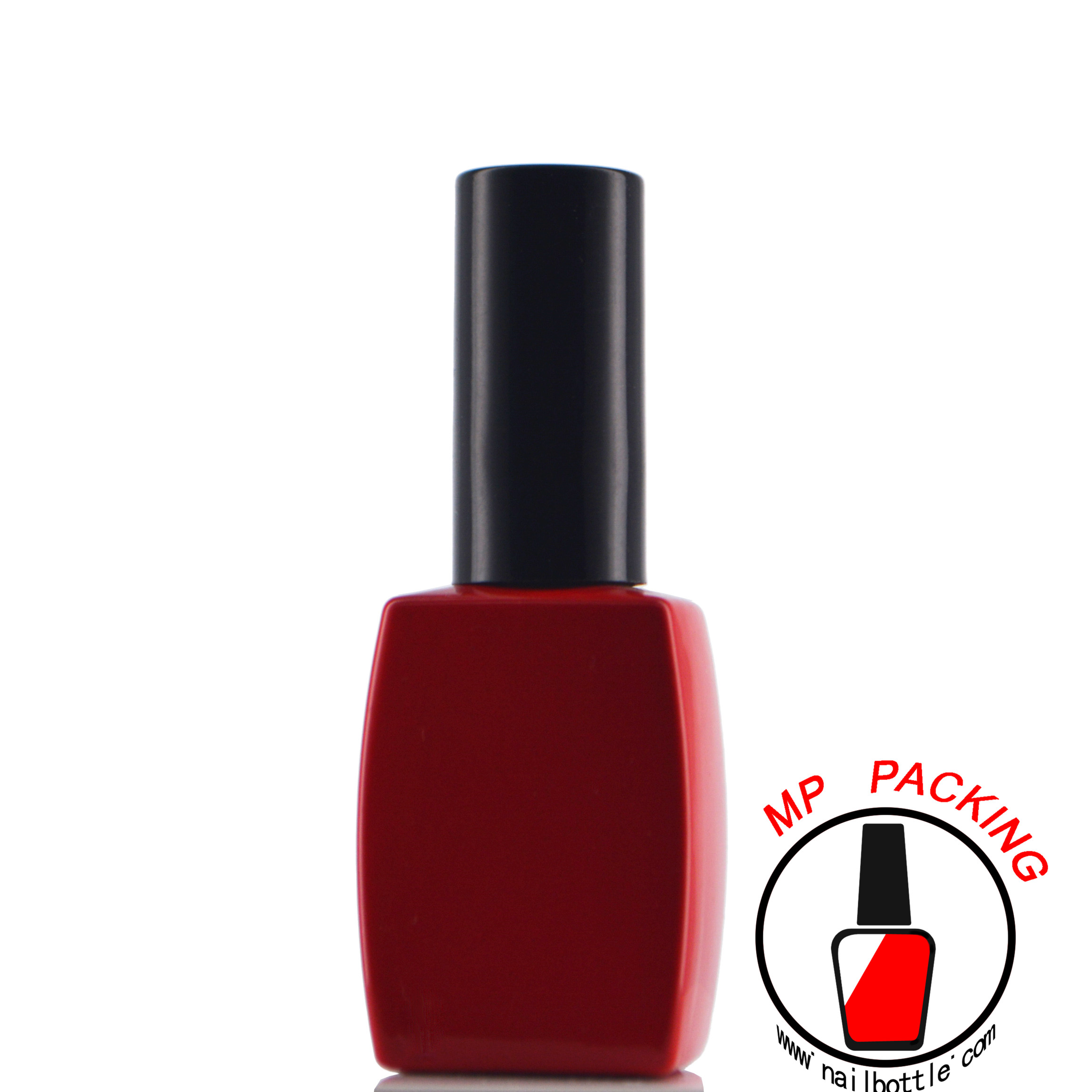 Red gel polish bottles 