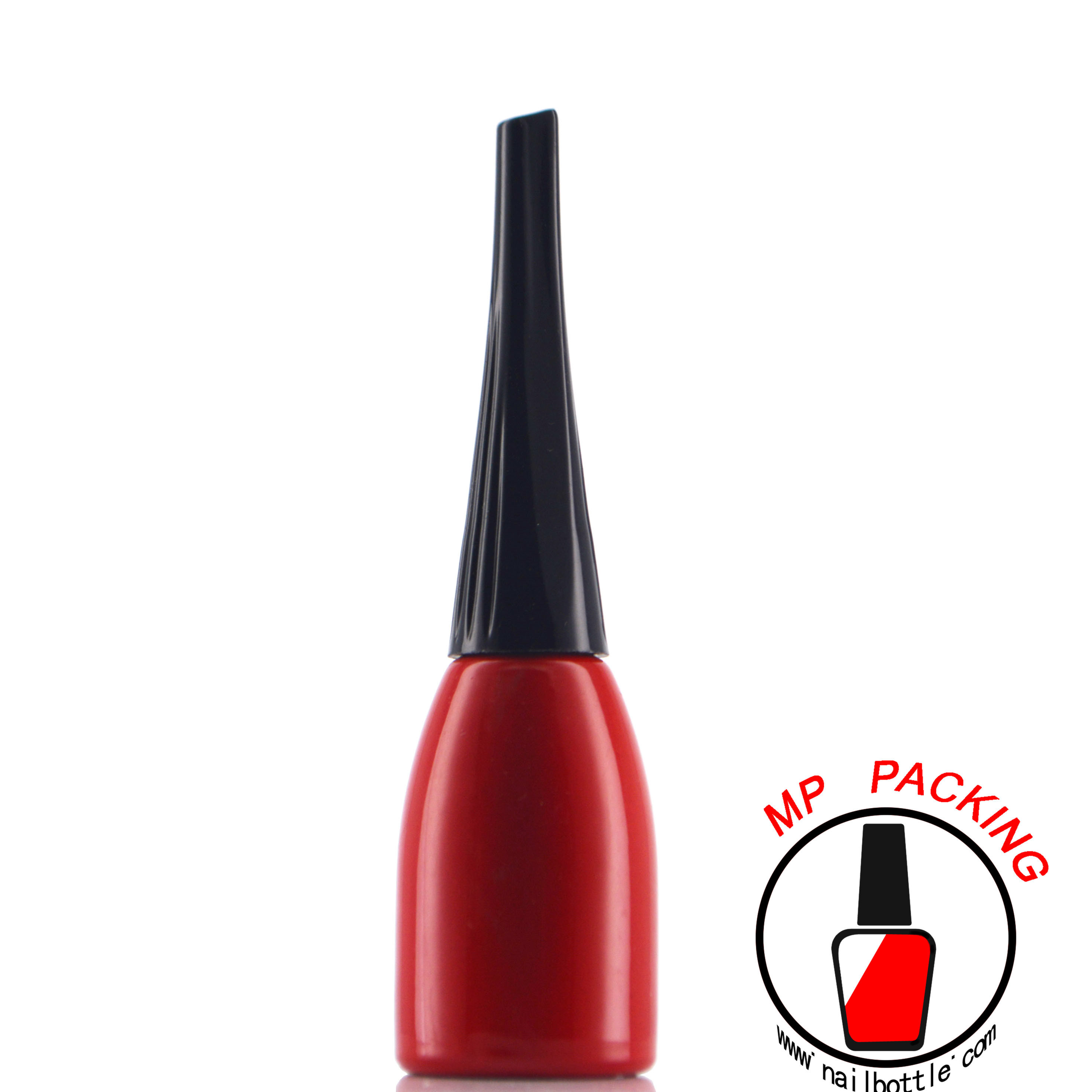 Colorful glass bottles for nail art gel polish 