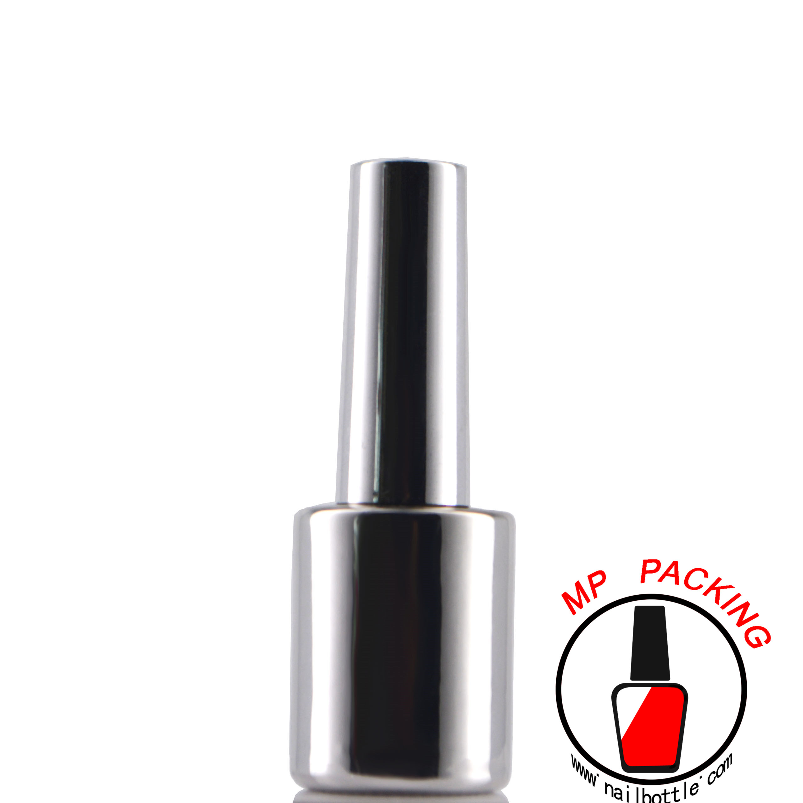 silver nail polish gel bottle 12ml 