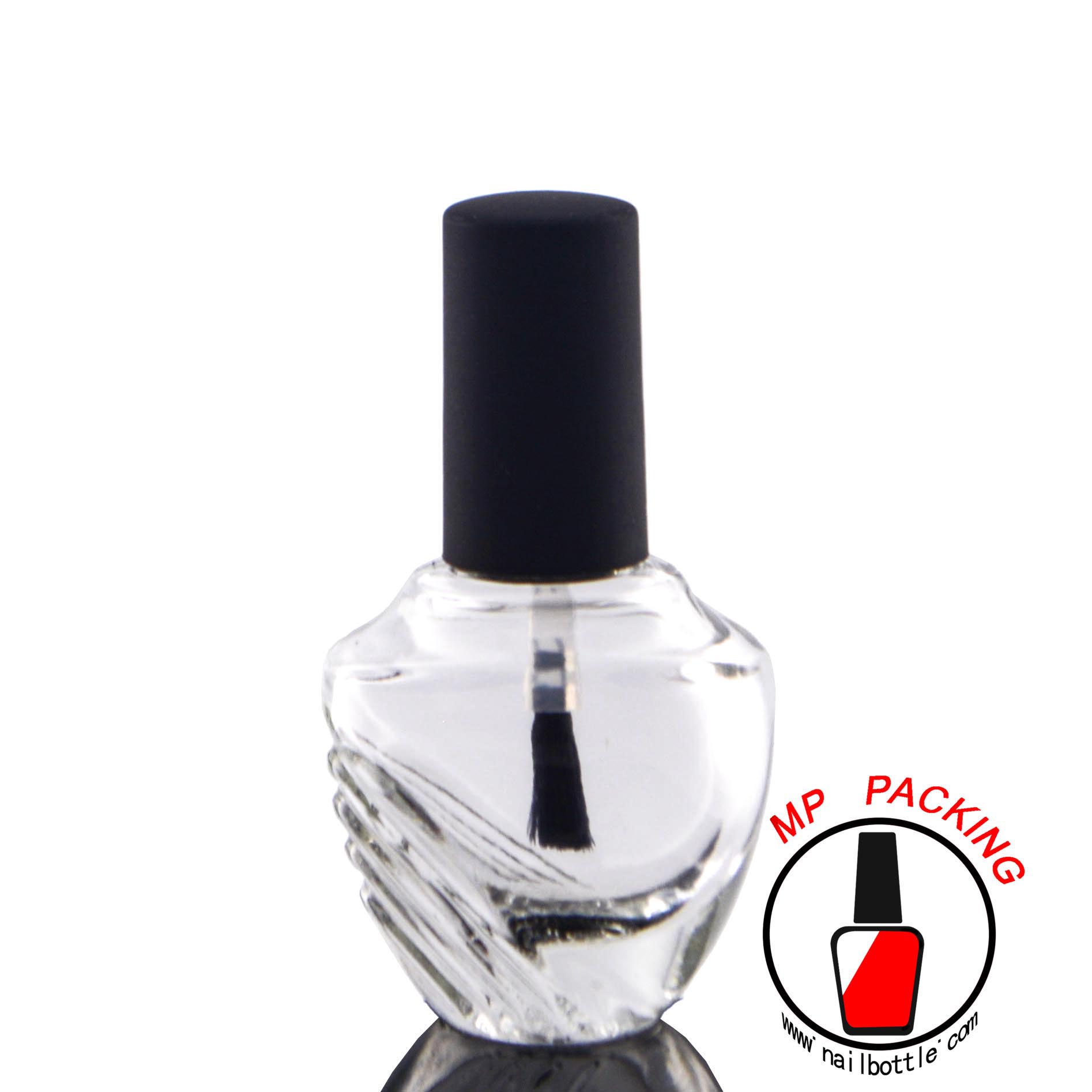 custom bottles clear glass nail polish bottle 