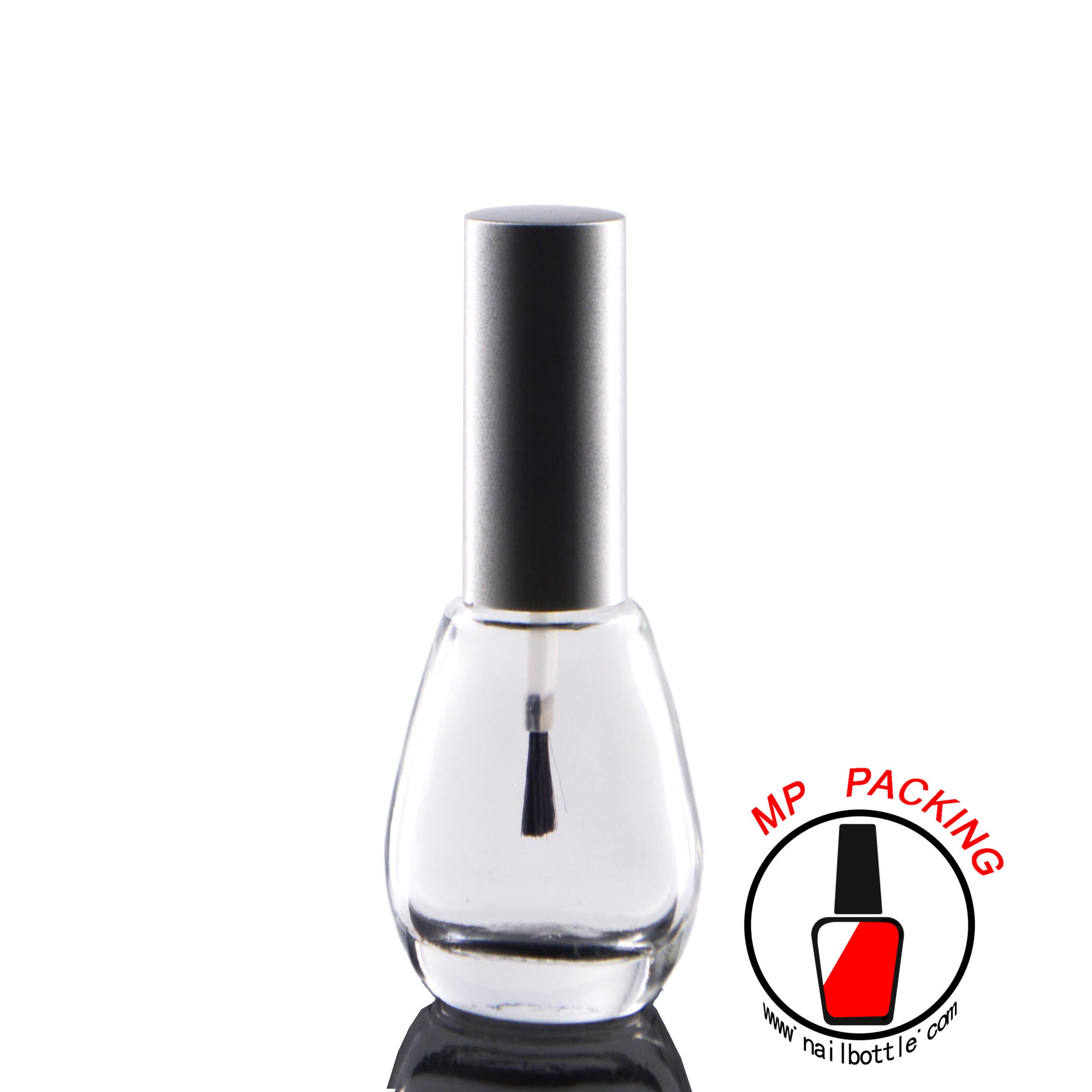 Fancy nail polish bottles with lids and brush 