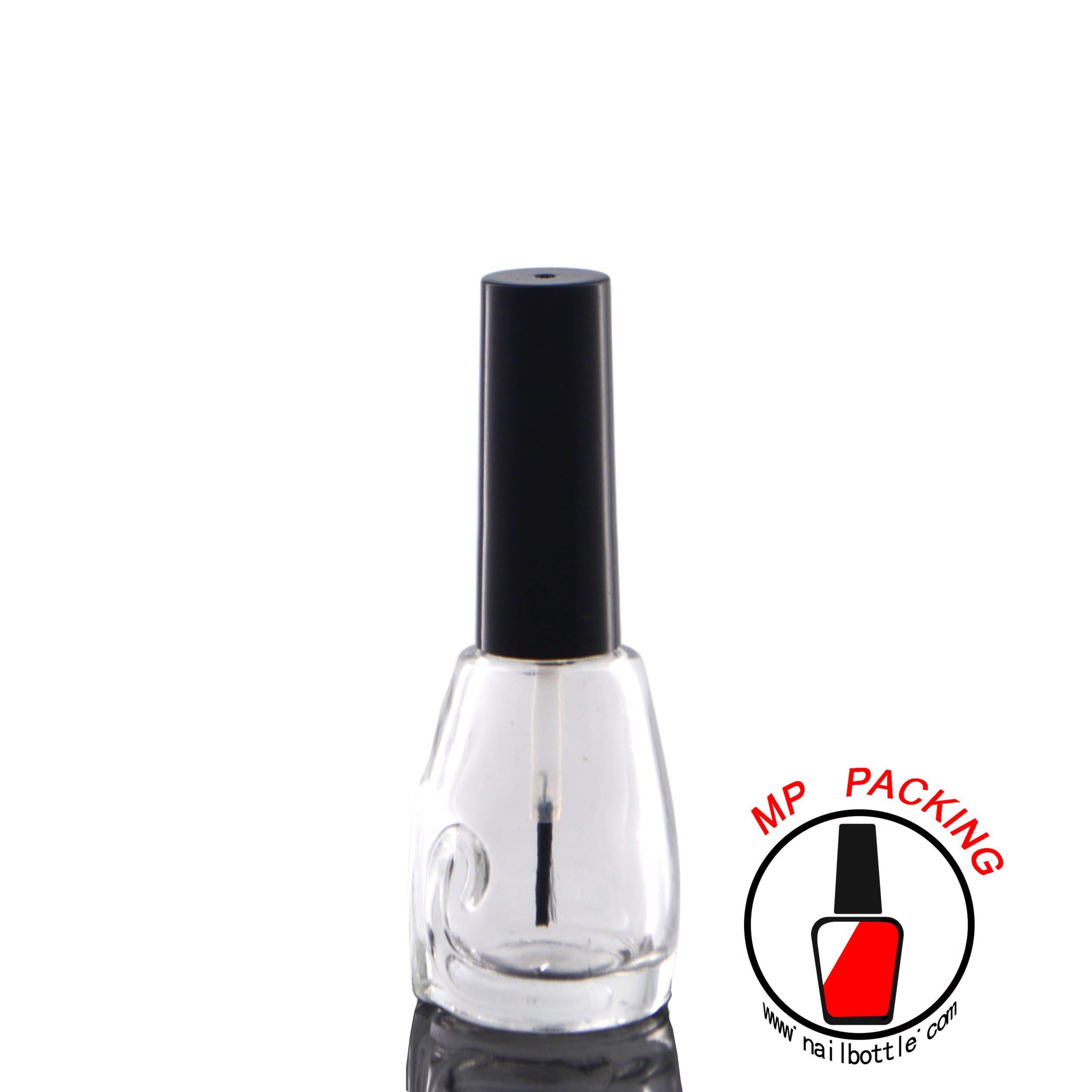 unique bottle designs cosmetic packaging use empty bottle with lids and brush 