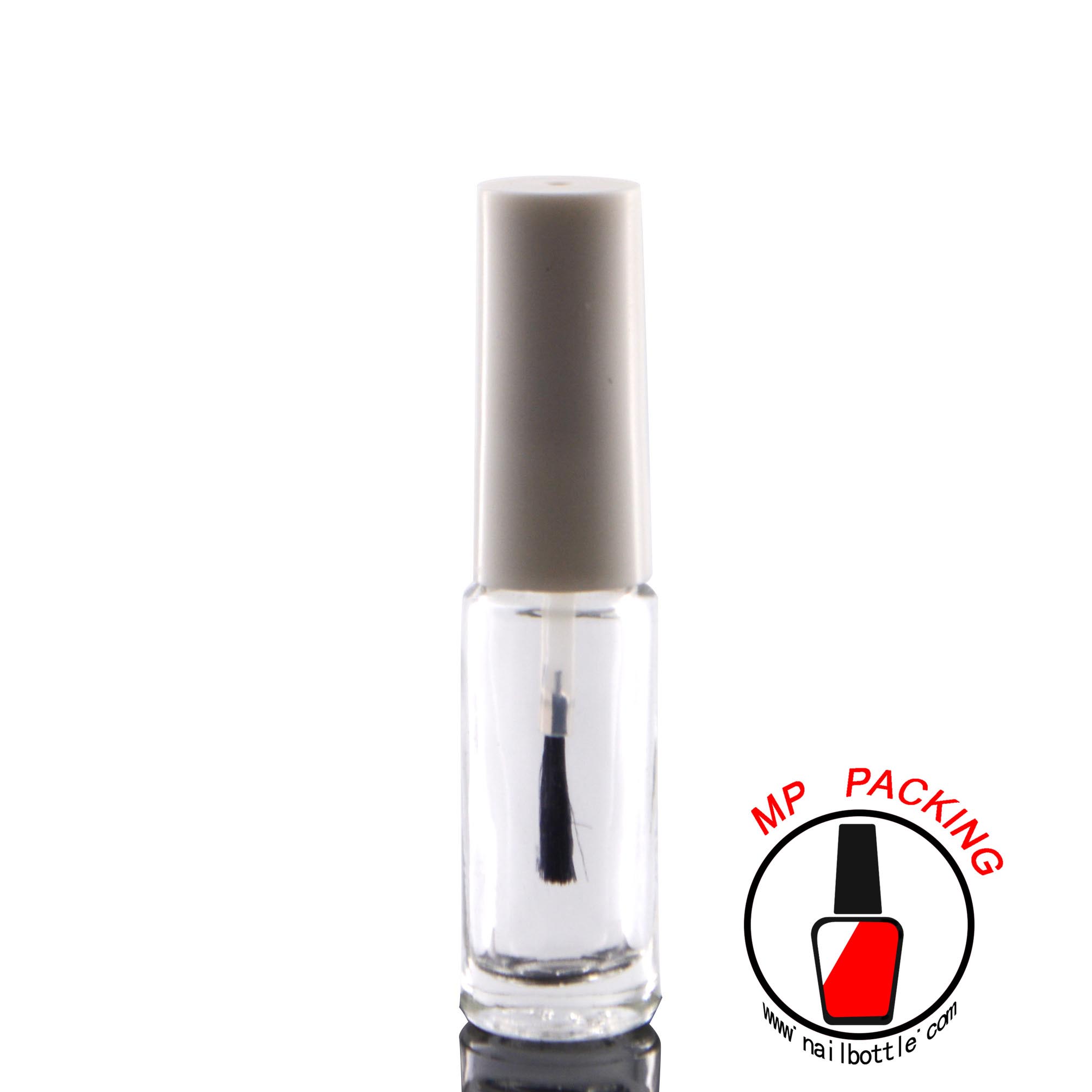 5ml tall round glass bottles 