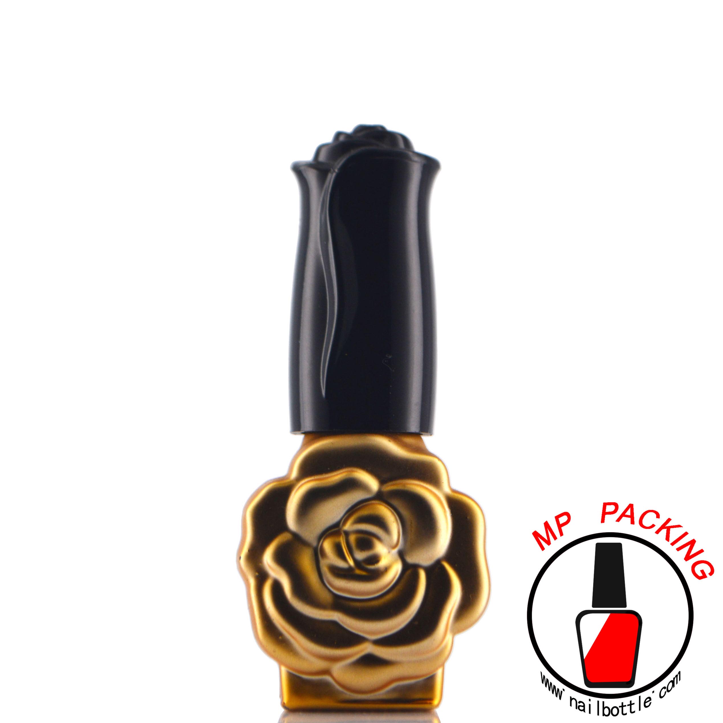 flower shape bottle glass container of gel nail polish 