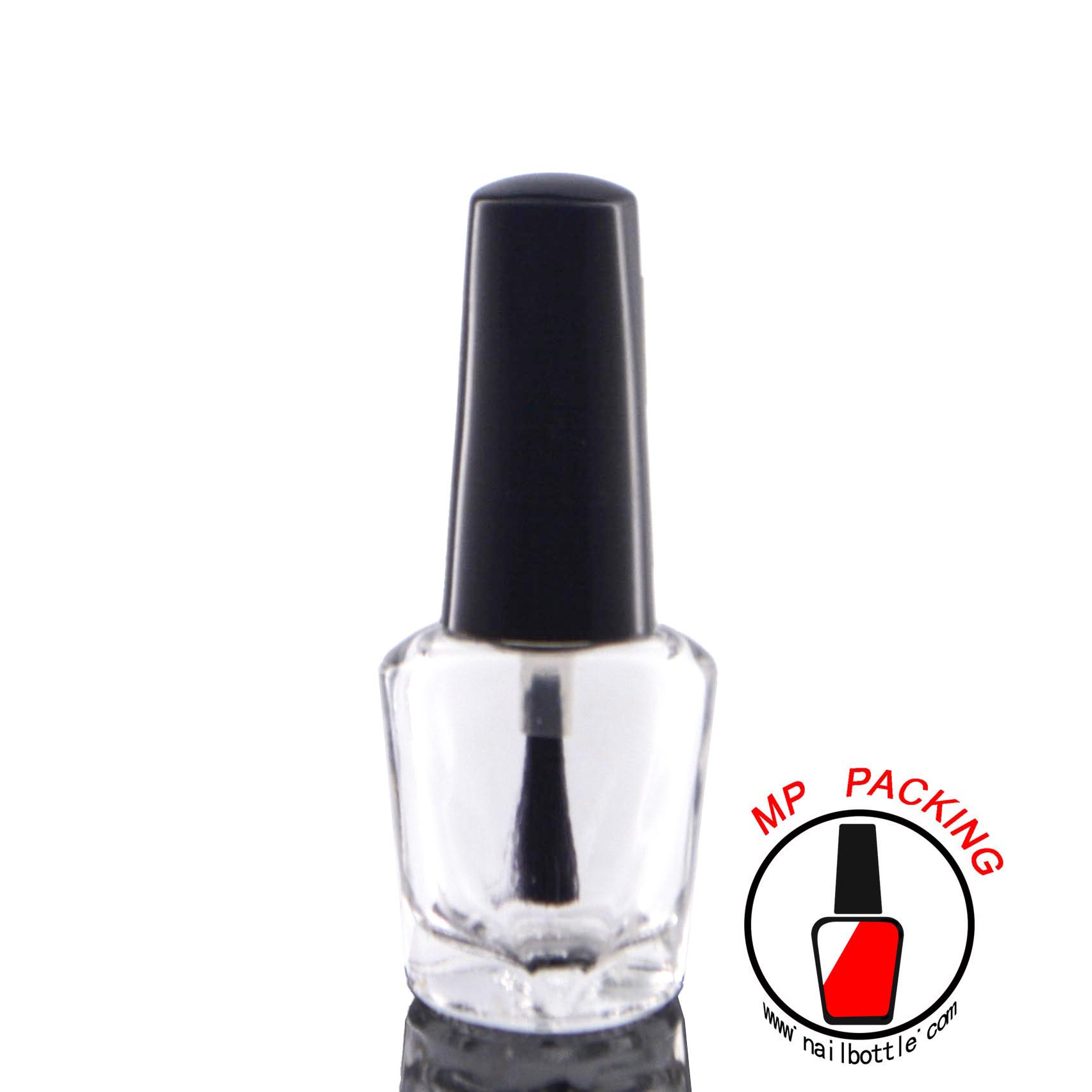 fashion design empty nail polish bottle wiith lids and brush 