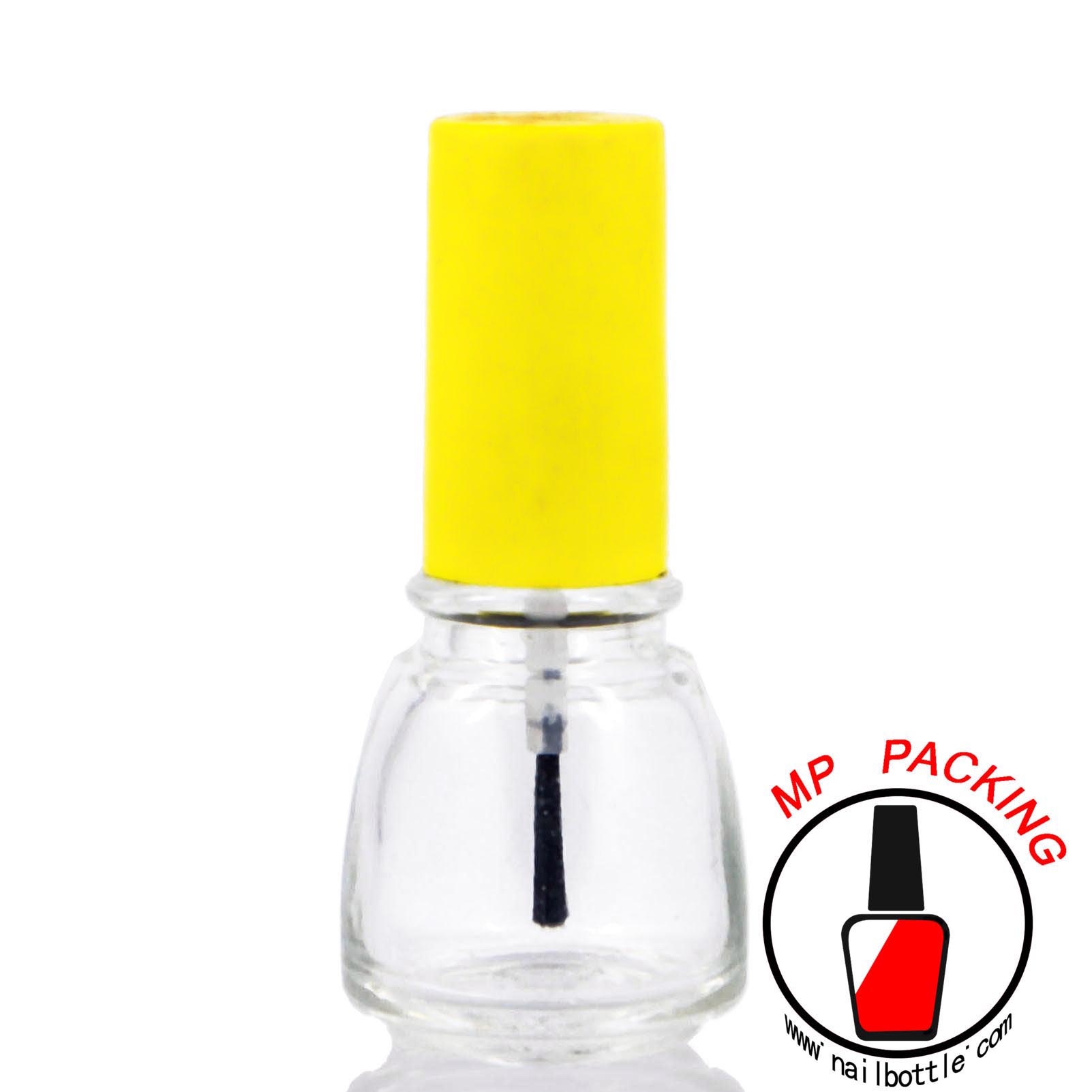 empty nail polish bottles with brush 