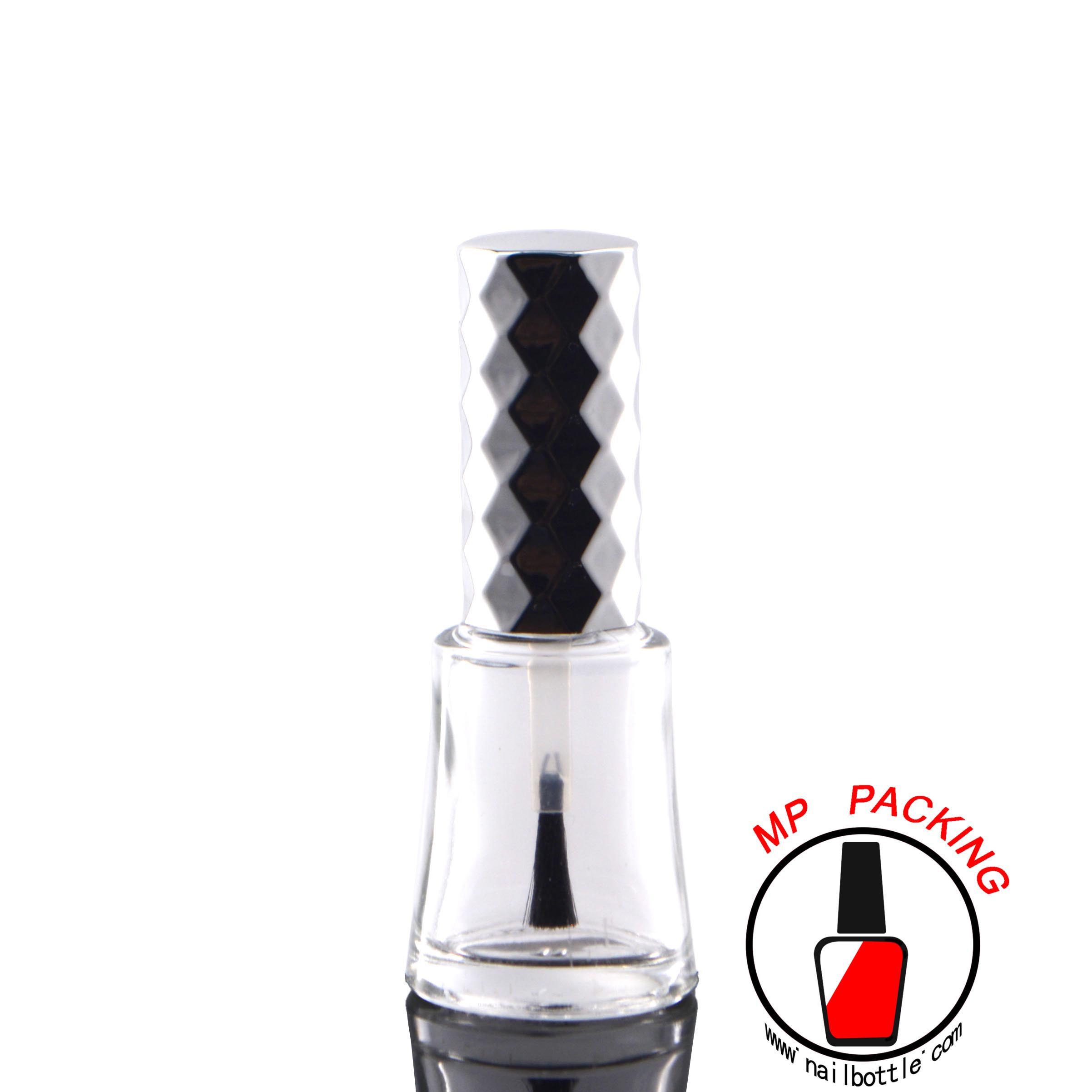 new shape empty glass bottle for nail polish