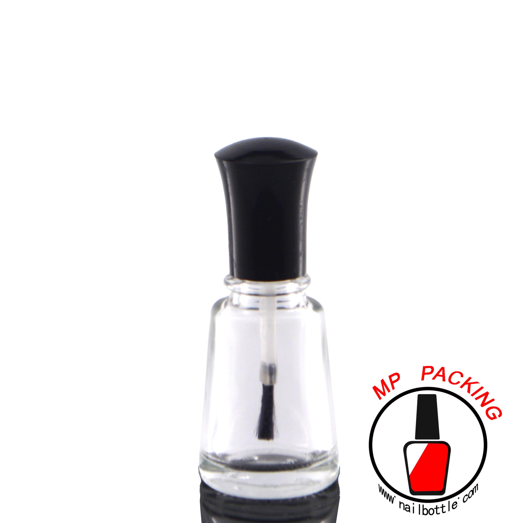 mini glass bottles with lids and brush 