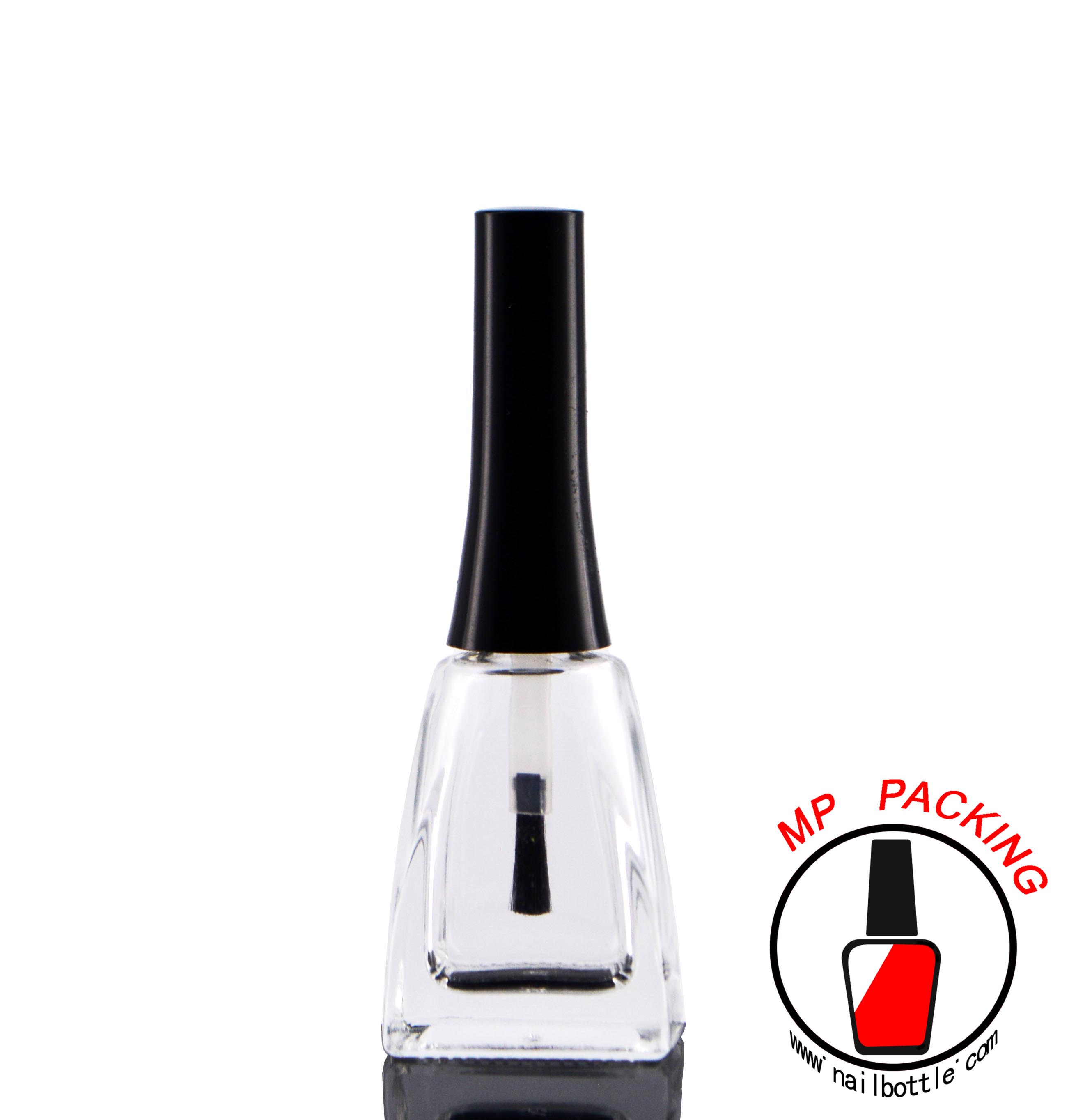 professional nail varnish bottle with lids and brush
