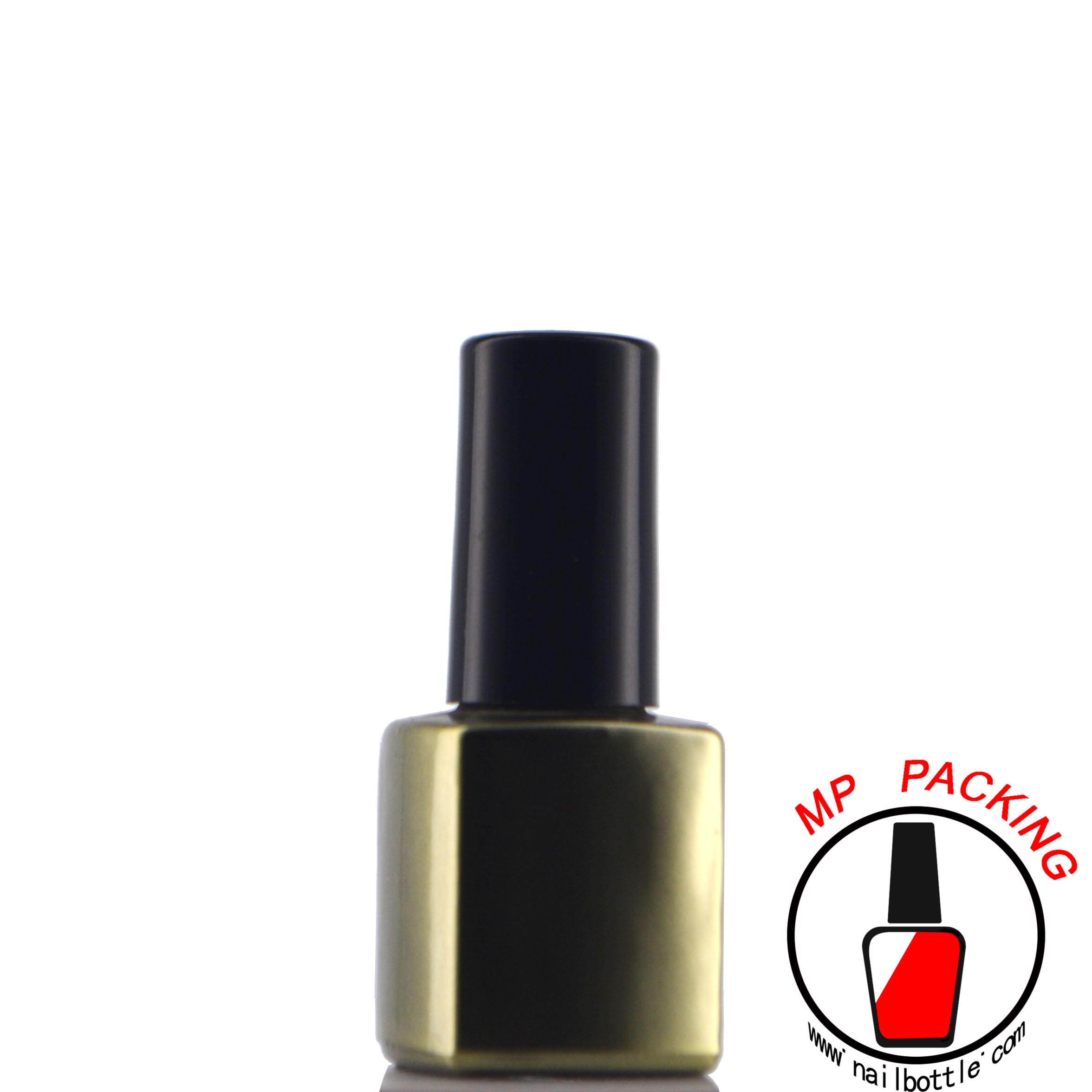 manicure gel polish glass bottles with lids and brush