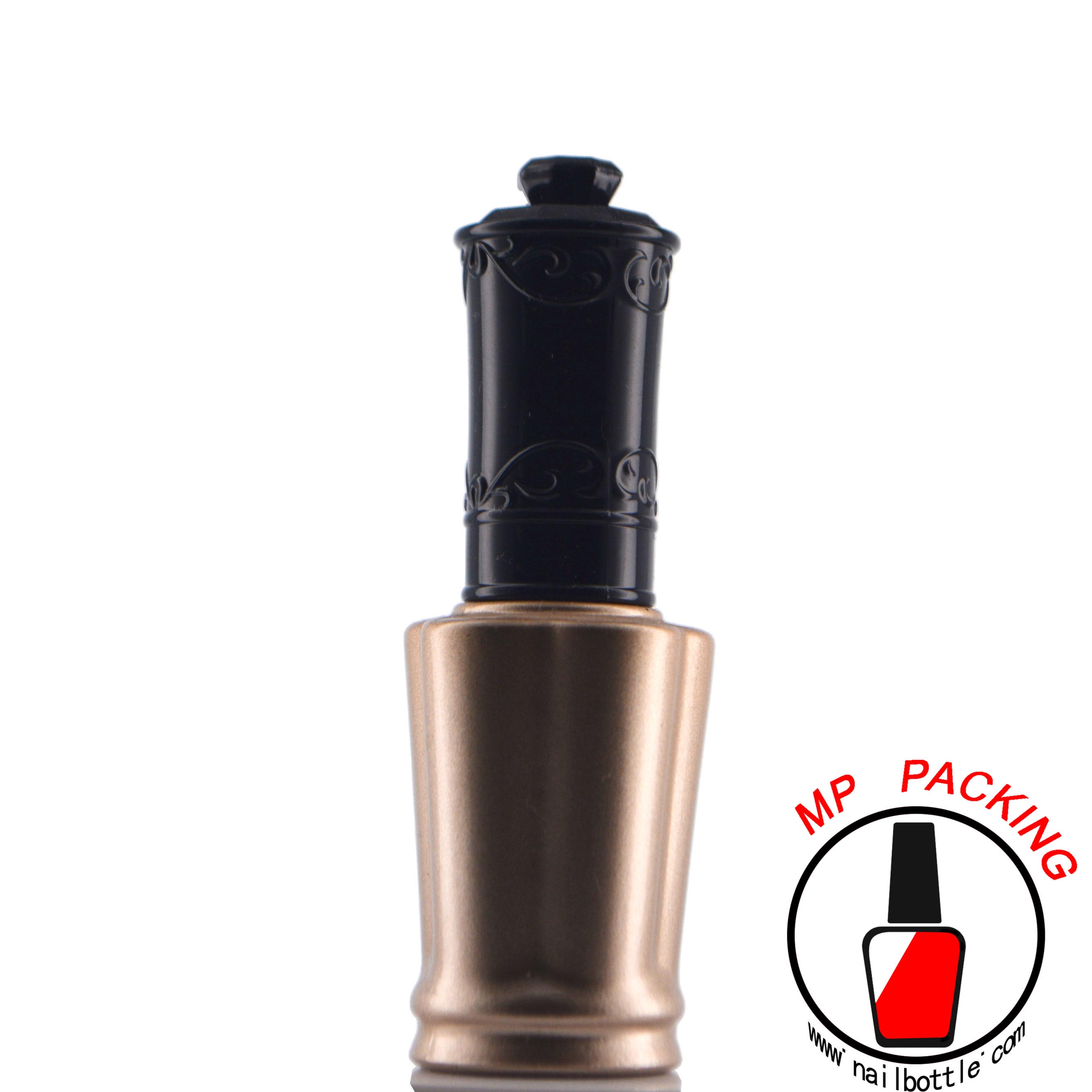 uv glass bottles with lids and brush 