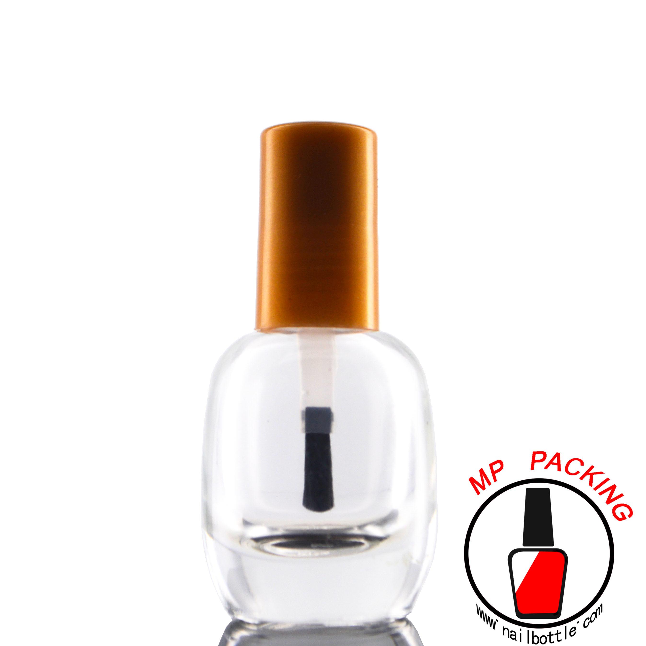 brands nail polish glass bottles with lids and brush 