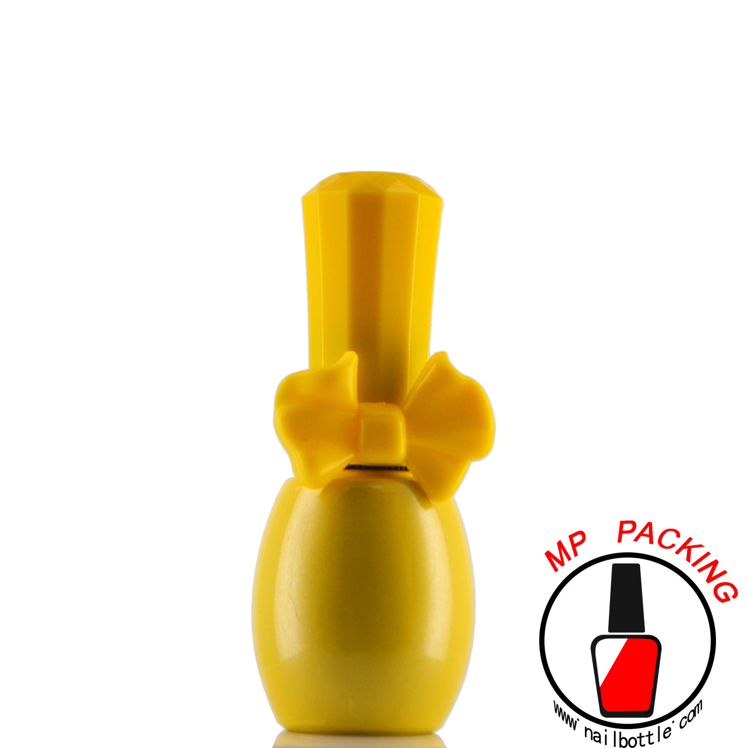 color coated emtpy gel nail polish bottle with lids and brush 