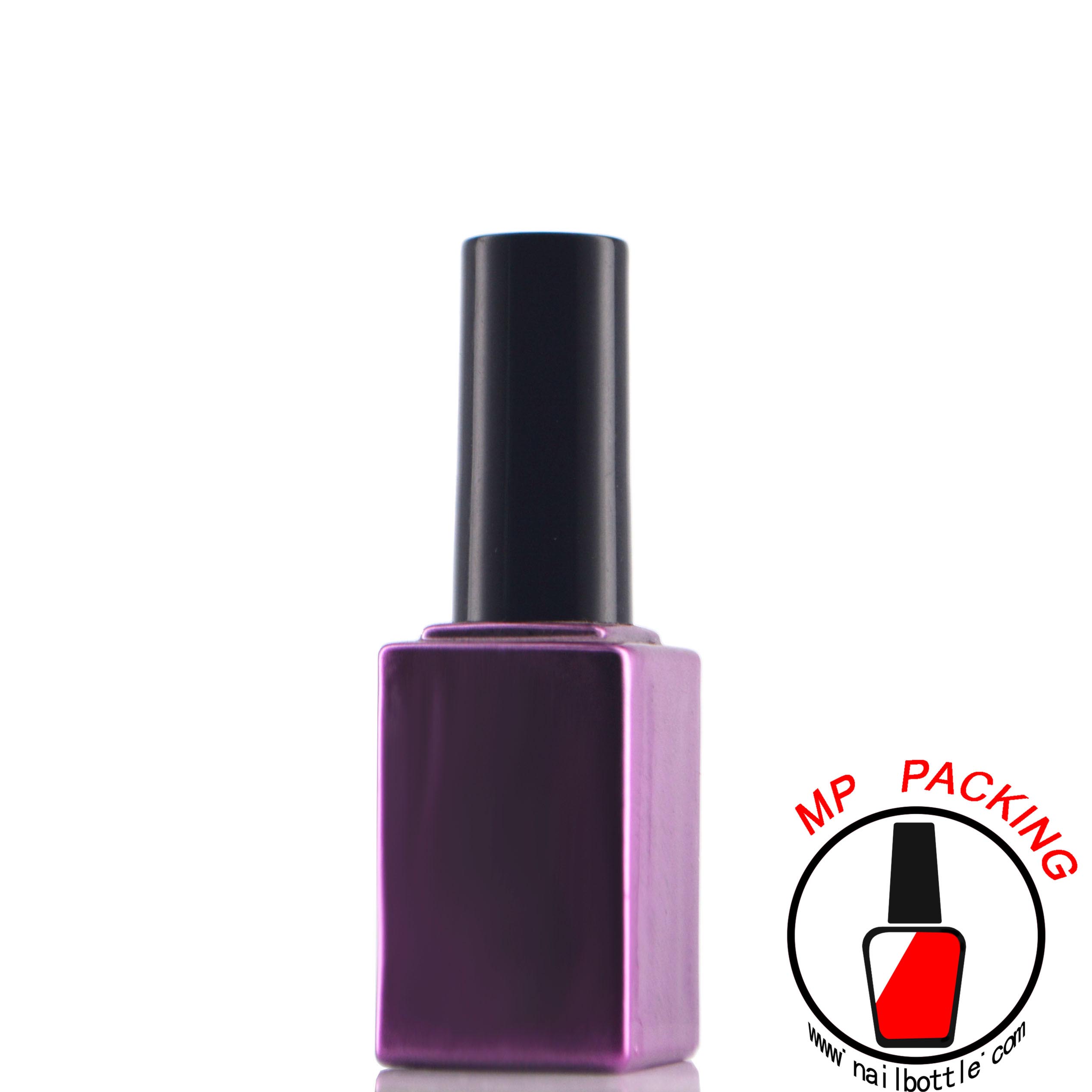 modern square shape empty glass bottles for gel nail polish 