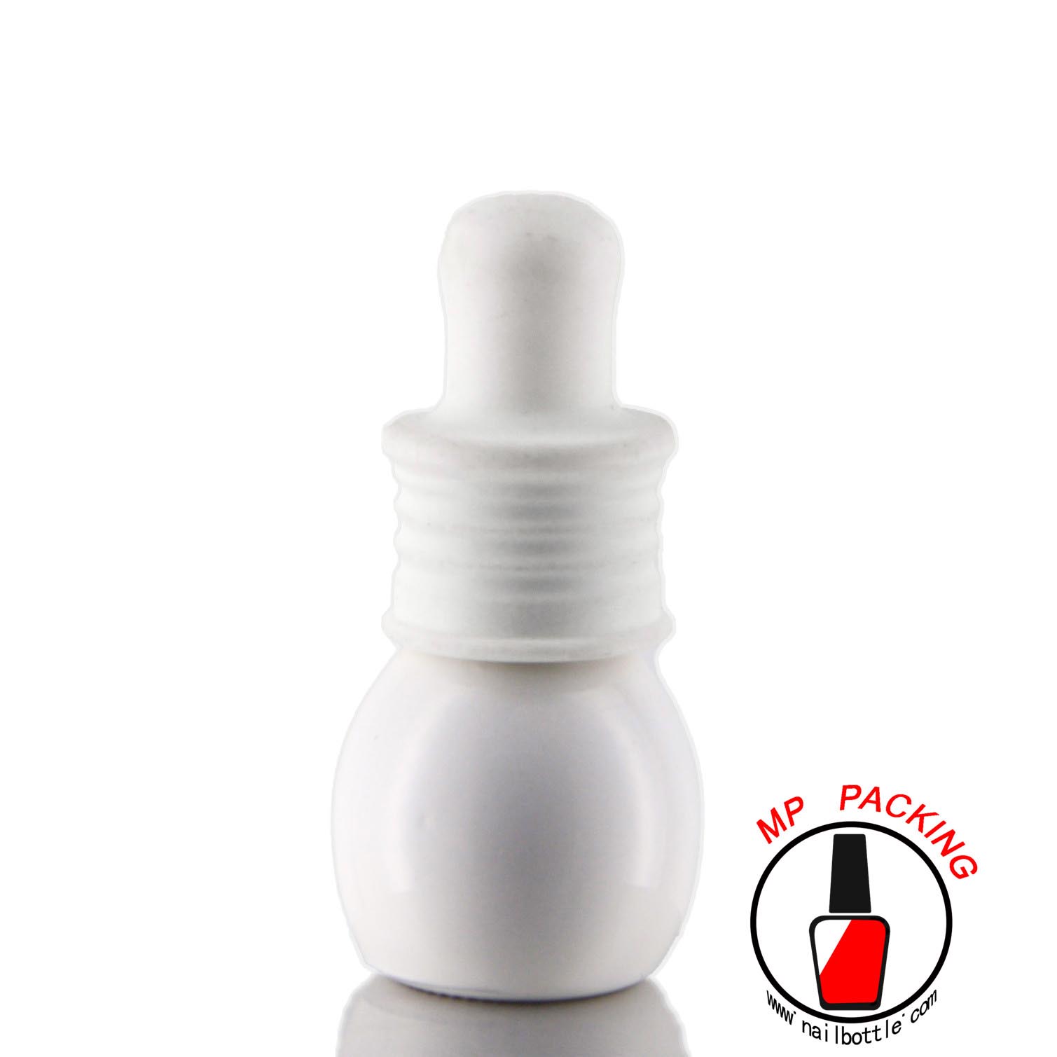 mini white glass bottles 