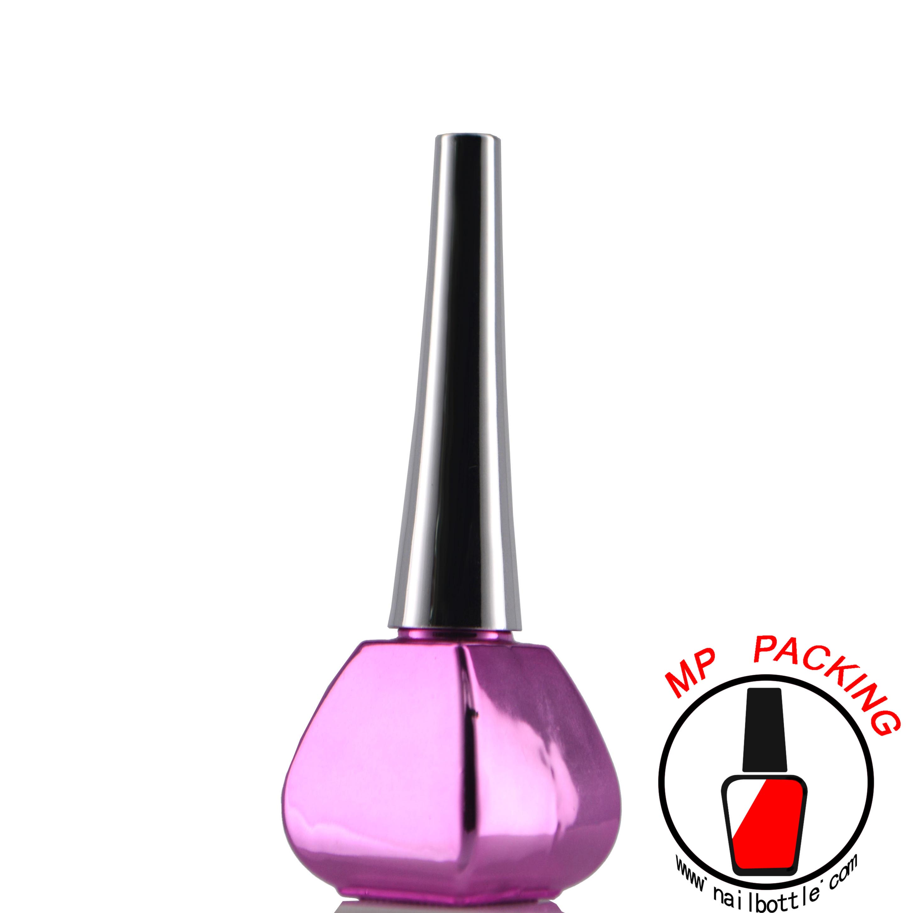 eletroplated glass bottles gel polish bottle 