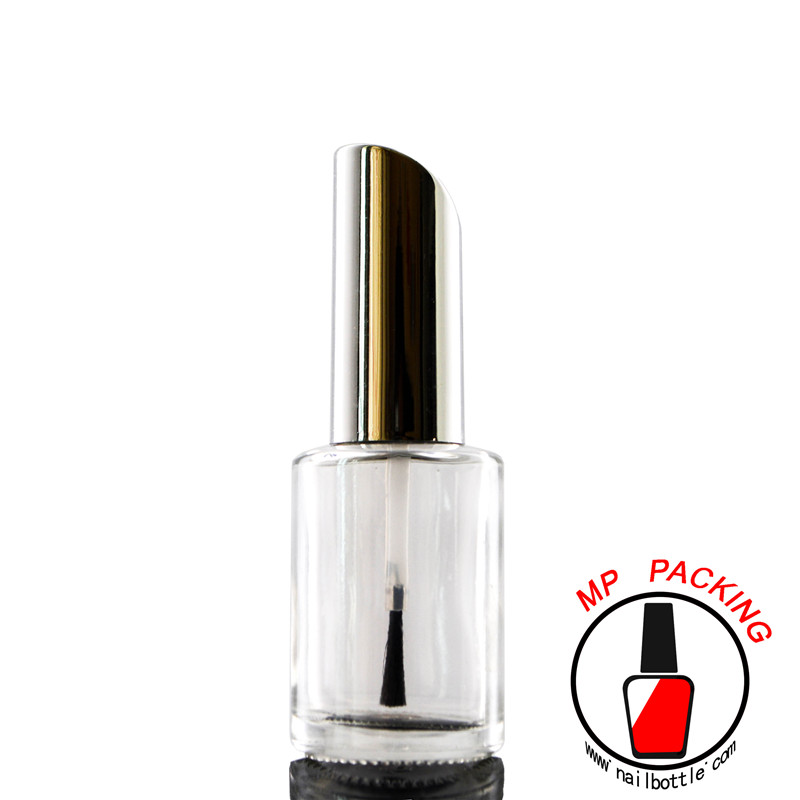 15ml round empty glass bottles brush and caps 