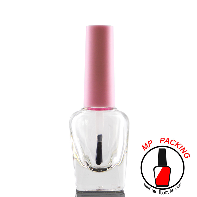 empty nail polish bottles with brush