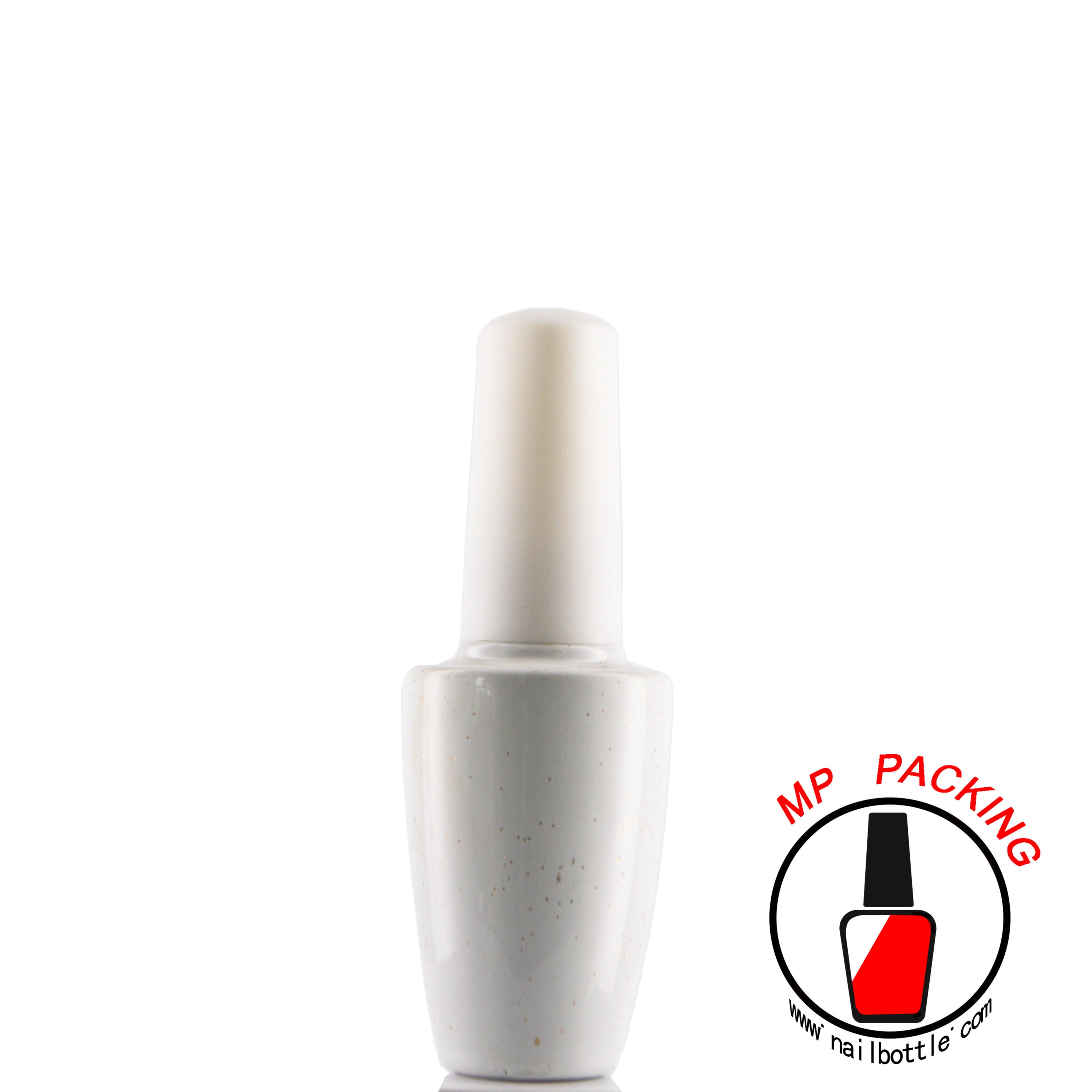 white bottles gel polish containers 