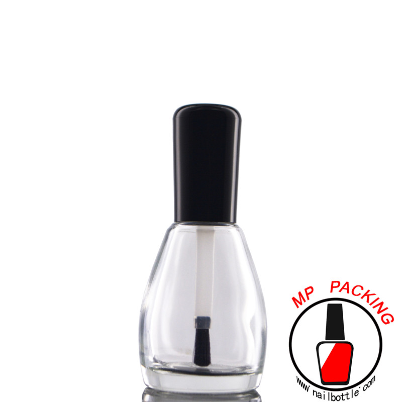 empty nail polish bottles with brush and caps 