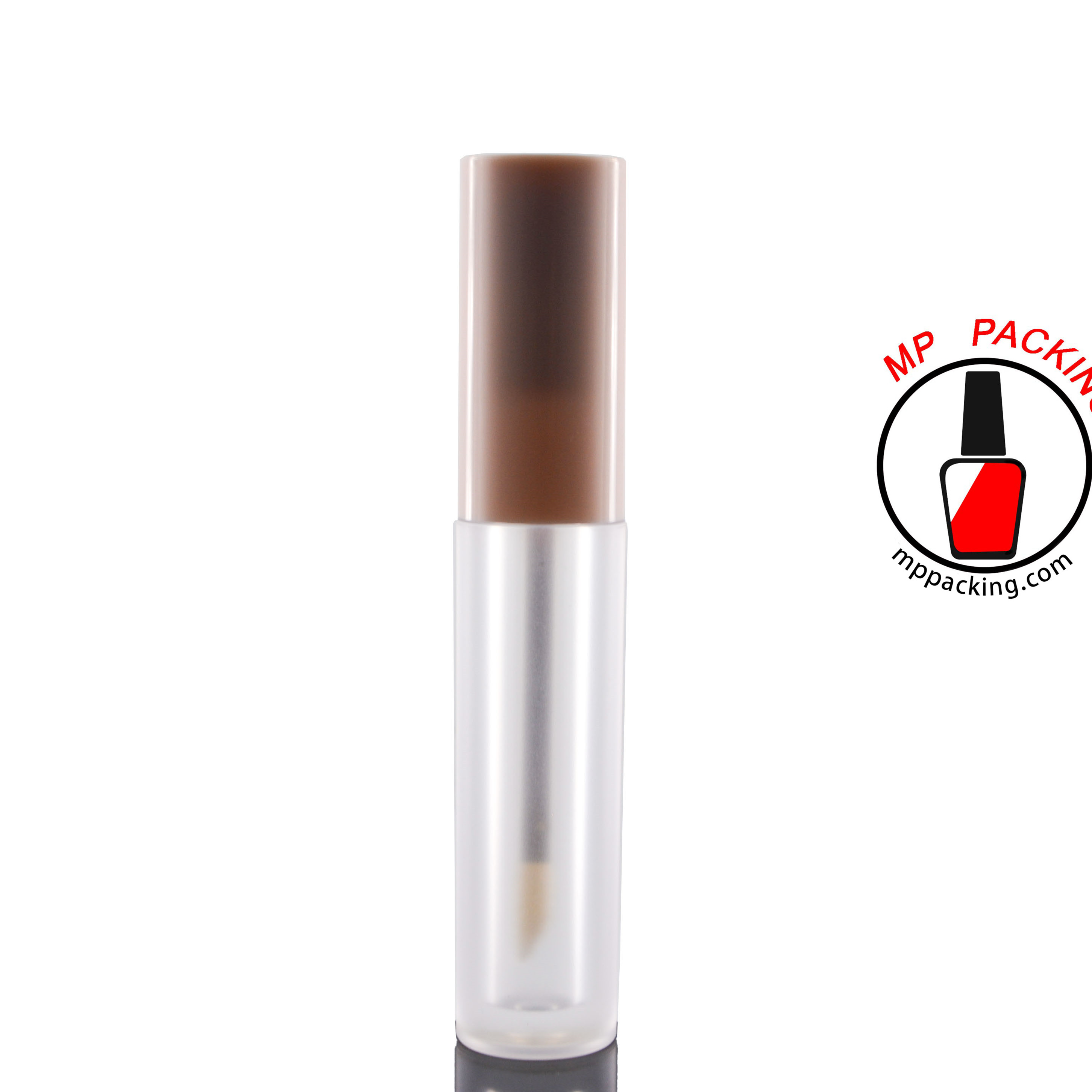 Frosted Empty Lip Gloss Tube Container with Wand 