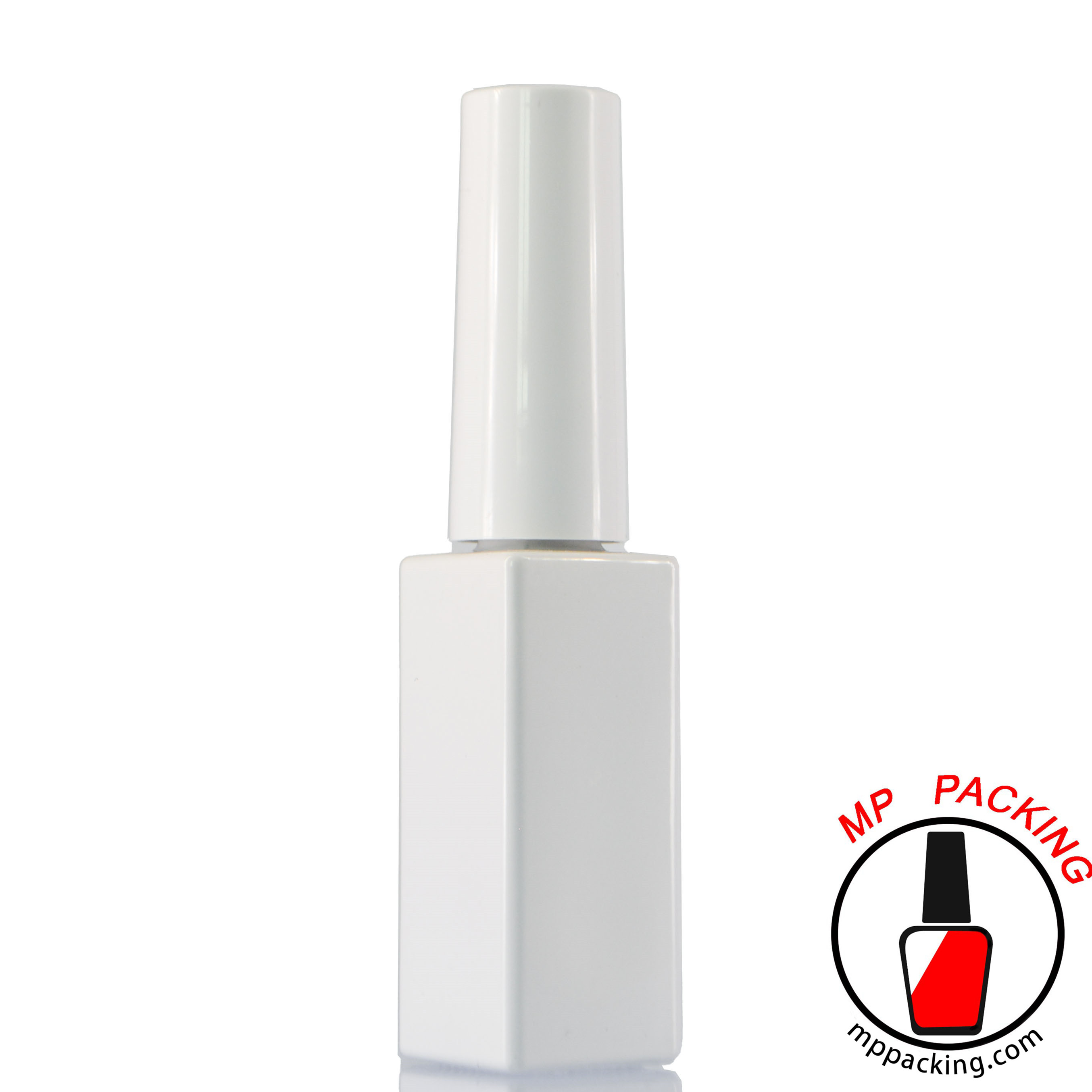 Tall Square Shape Empty Glass Bottle